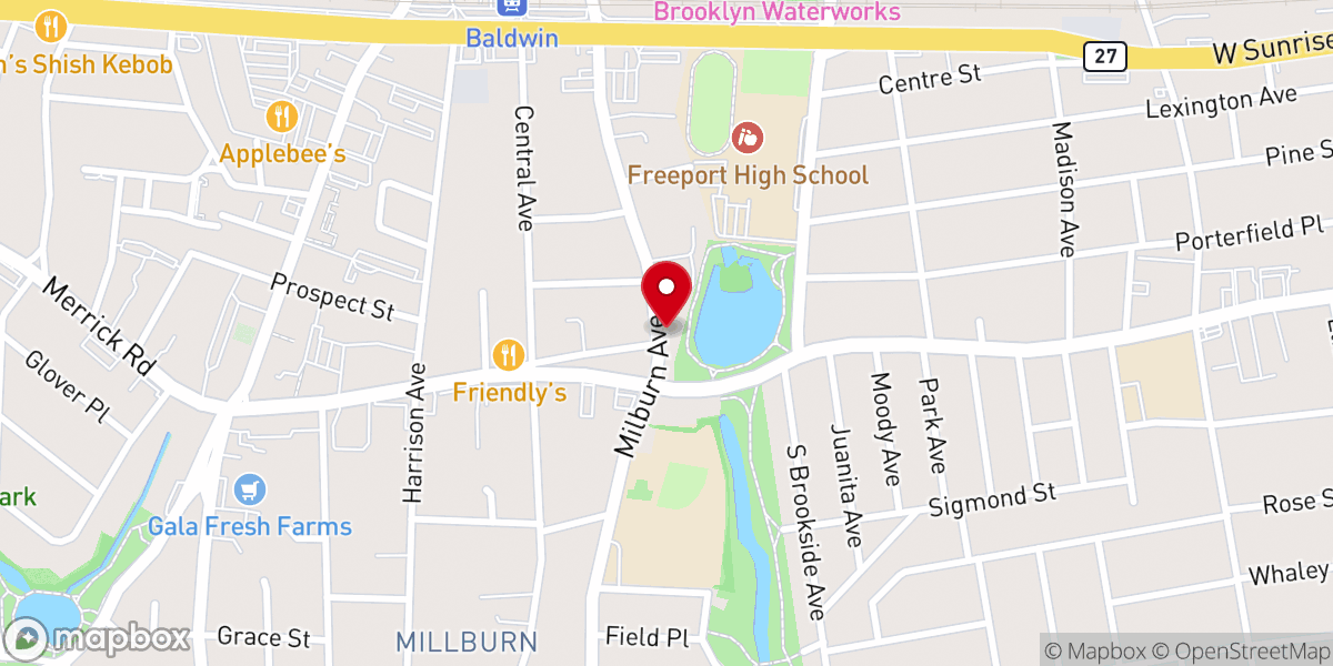 Map showing location of Coral House
