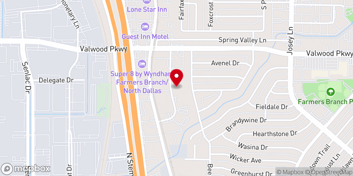 Map showing location of Cornerstone Christian Church