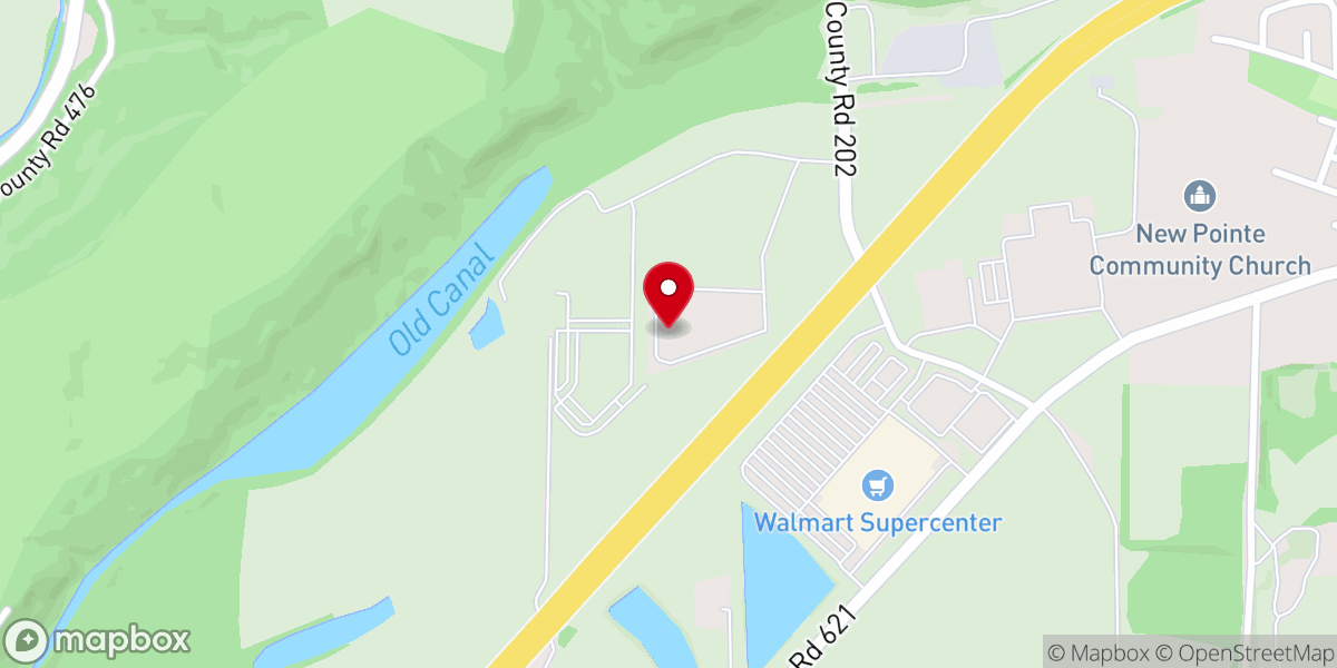 Map showing location of Coshocton Christian Tabernacle