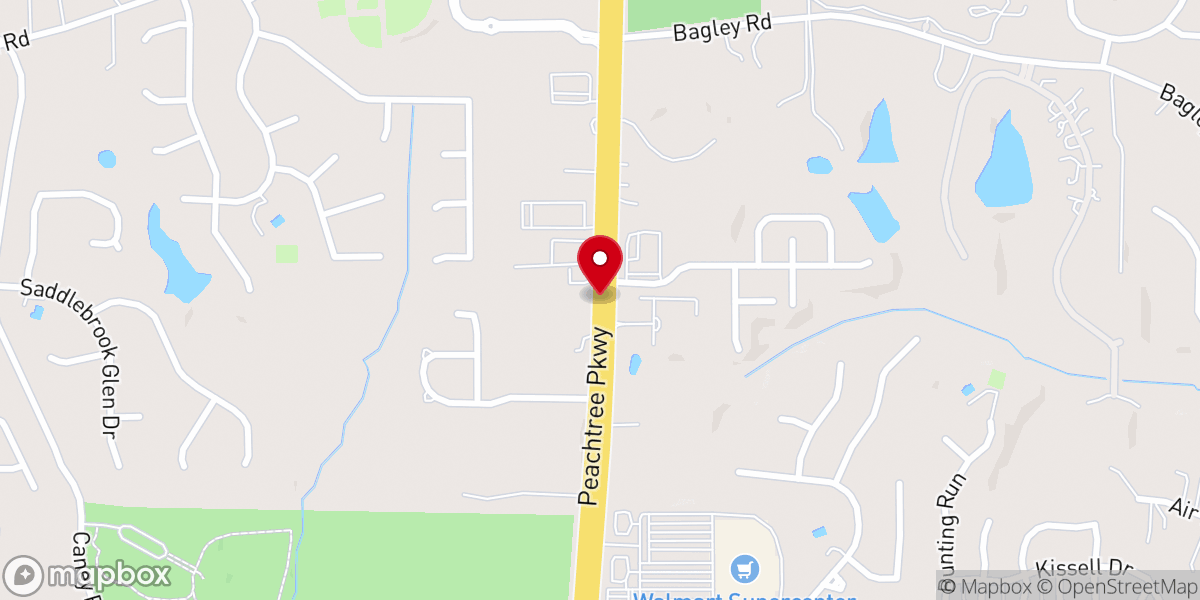 Map showing location of County Line Church