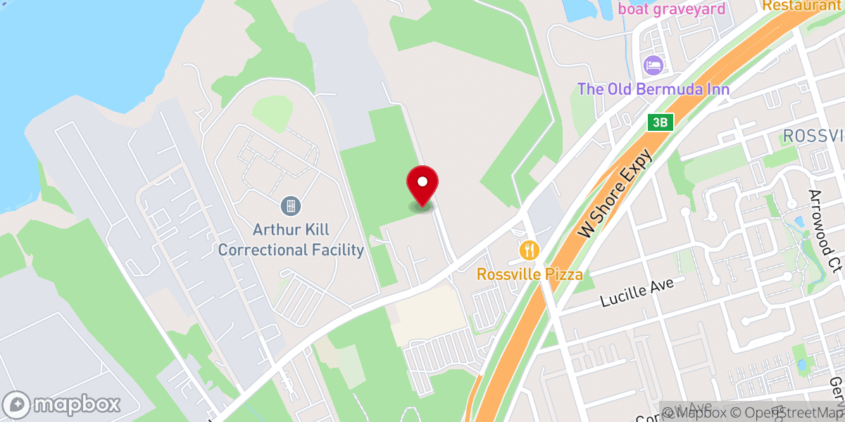 Map showing location of Cousins Paintball Staten Island