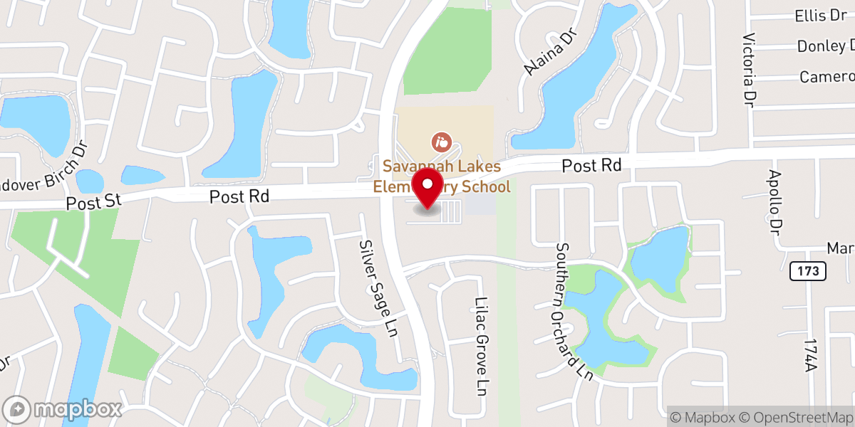 Map showing location of Covenant Glen United Methodist Church