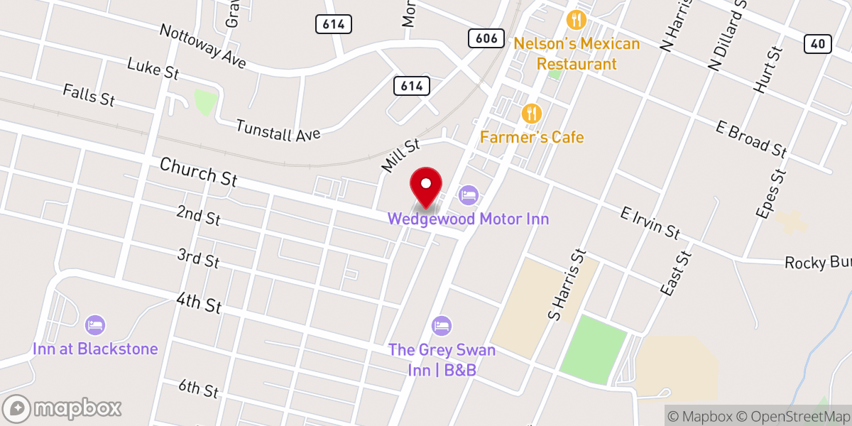 Map showing location of Crenshaw United Methodist