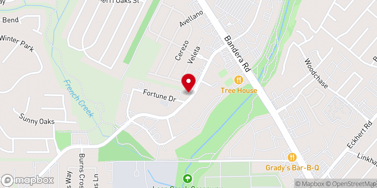 Map showing location of CrossingPoint Church