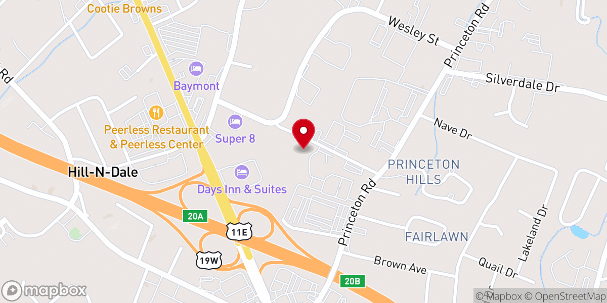 Map showing location of CrossPath Church