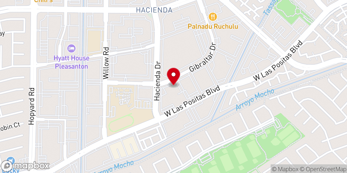 Map showing location of Crosspoint Chinese Church Pleasanton