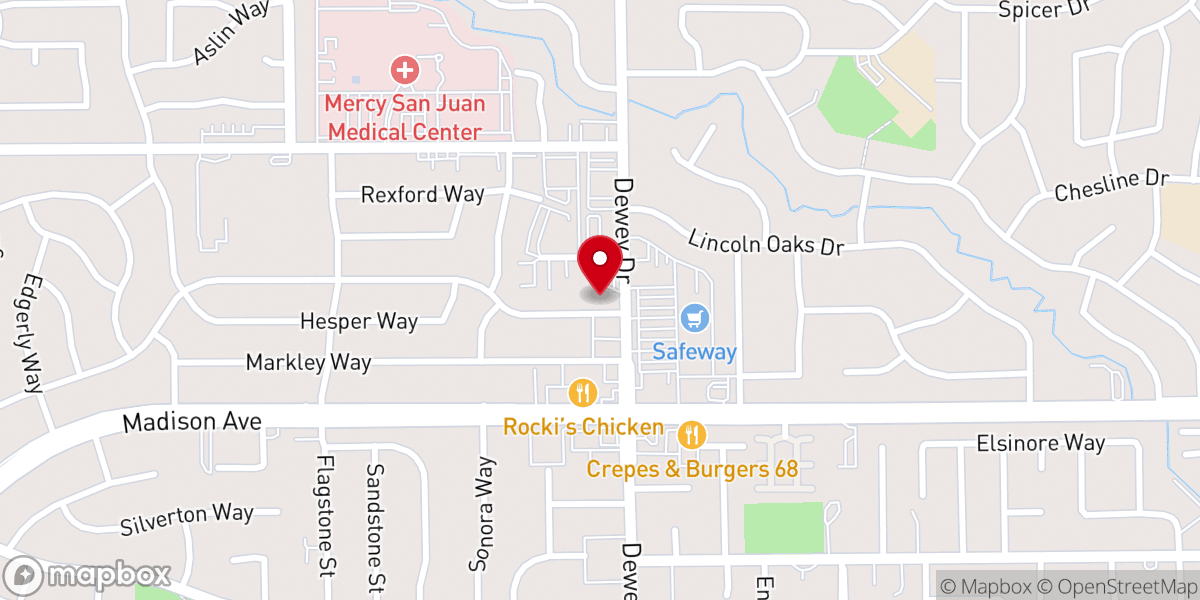 Map showing location of Crossroads Christian Fellowship