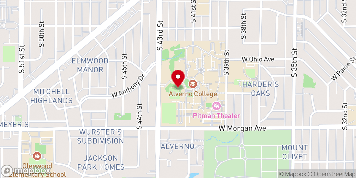 Map showing location of Crossway Community Church