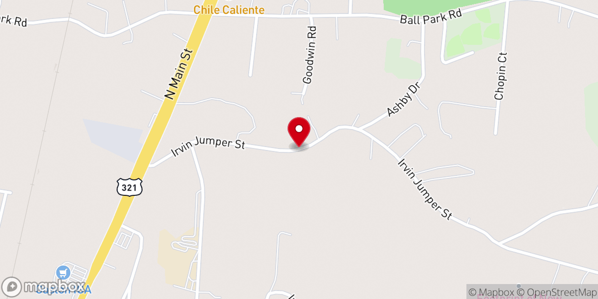 Map showing location of Crystal Lake Celebration Hall