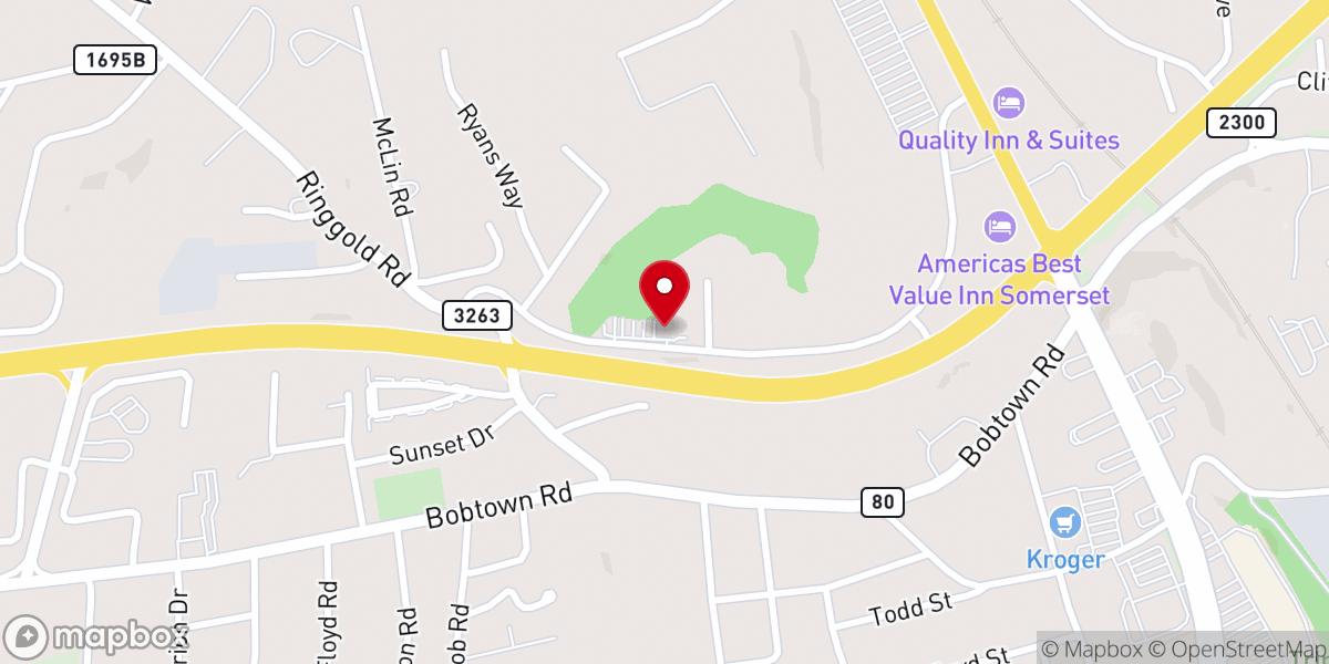 Map showing location of Cumberland Church of Christ