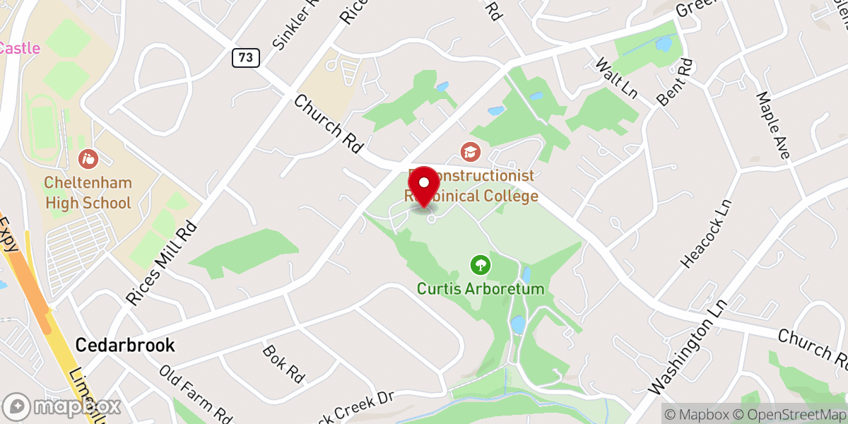 Map showing location of Curtis Arboretum