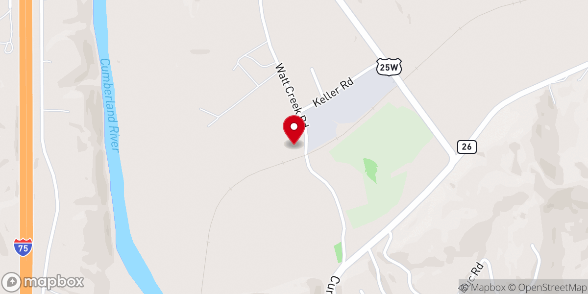 Map showing location of Watson's Chapel Missionary Baptist Church