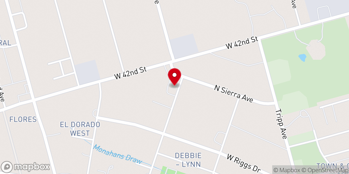 Map showing location of Godspeed Moving Co.—Odessa & Midland