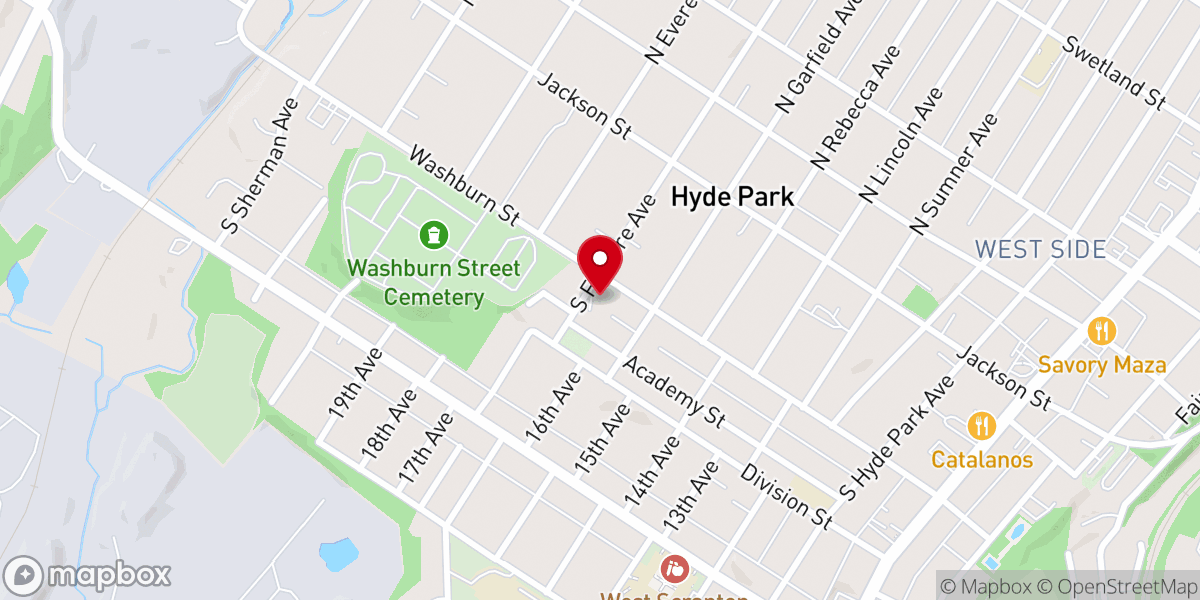 Map showing location of Saints Peter and Paul Russian Orthodox Church