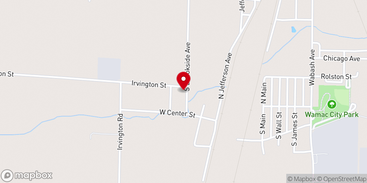 Map showing location of New Testment Baptist Church