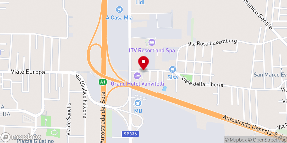 Map showing location of Life Church