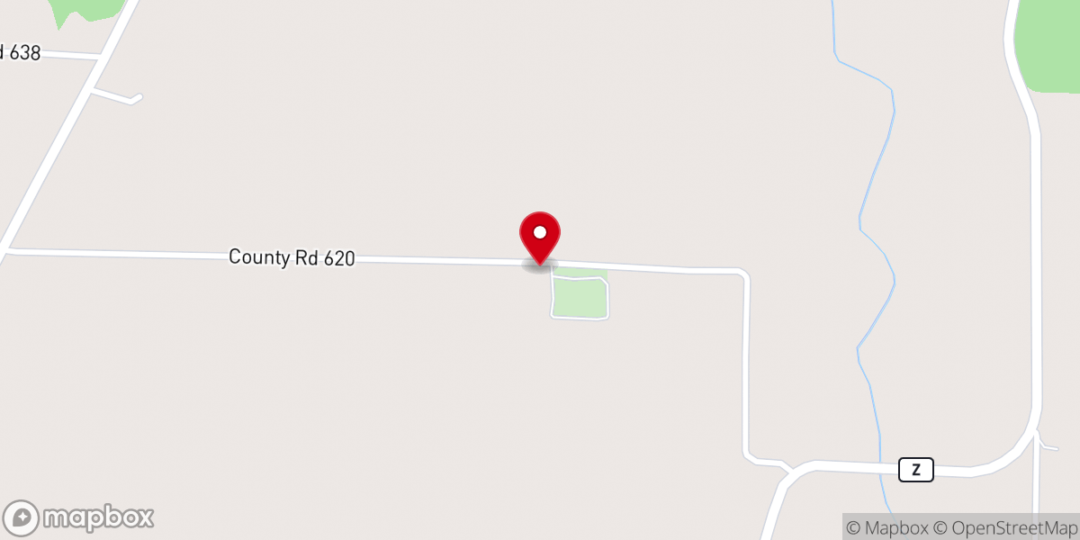 Map showing location of New Hope Church