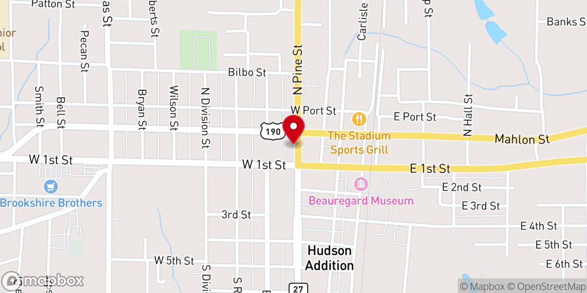 Map showing location of FUMC - Youth Building