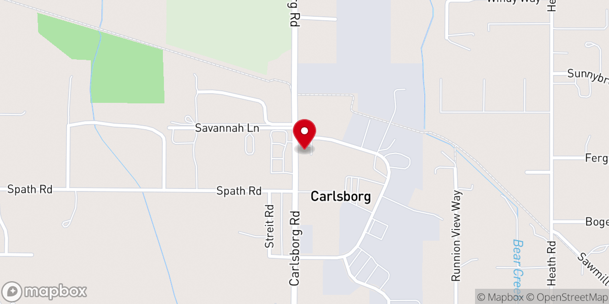Map showing location of United States Postal Service