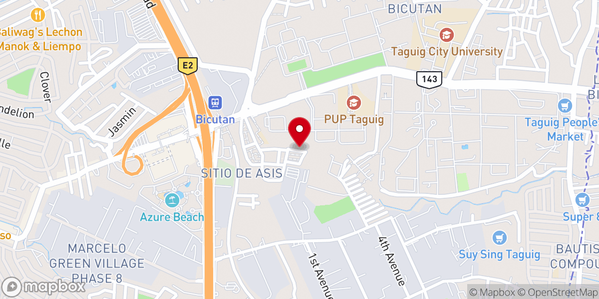 Map showing location of Shunem Bible Baptist Church