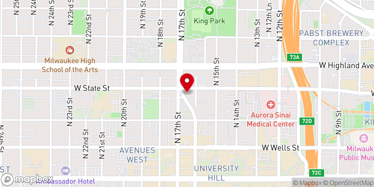 Map showing location of St George Melkite Catholic Church