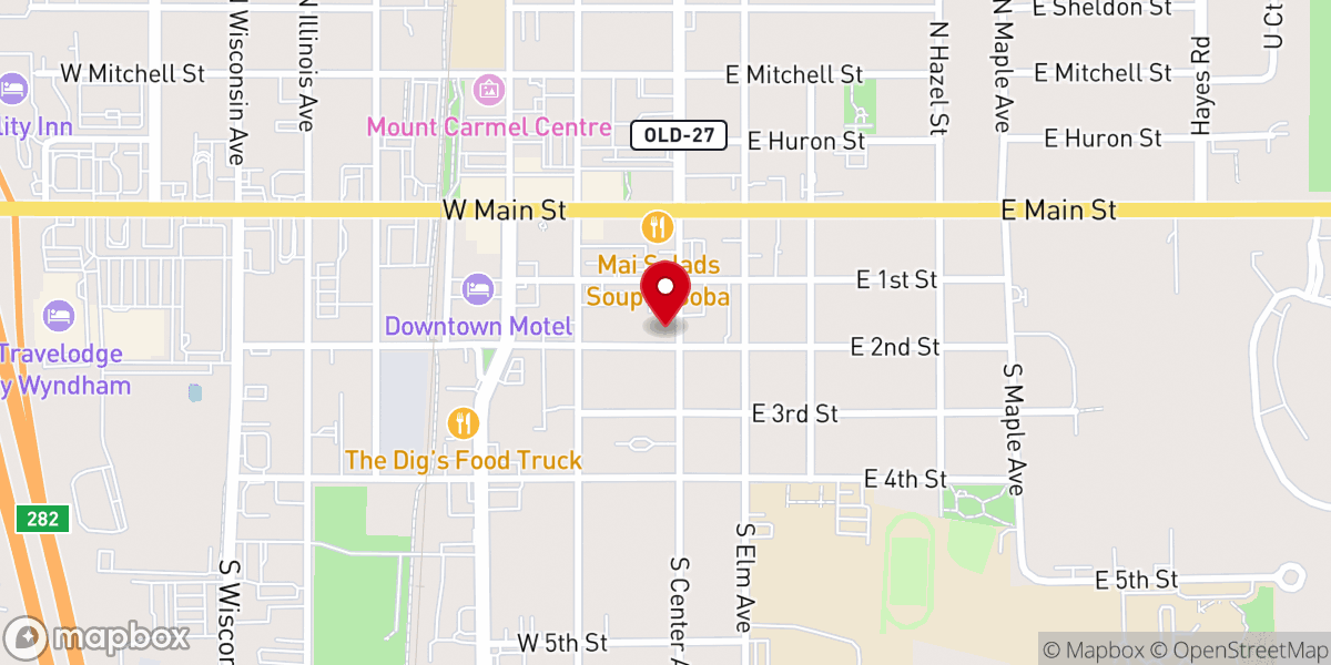 Map showing location of Community of Christ - Gaylord