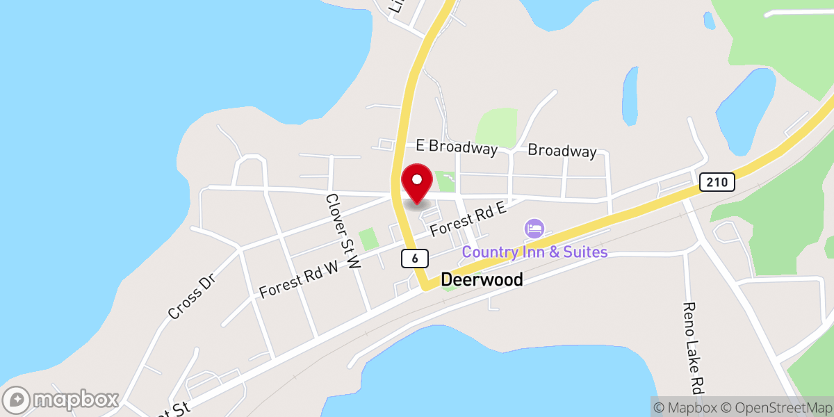 Map showing location of Salem Lutheran Church