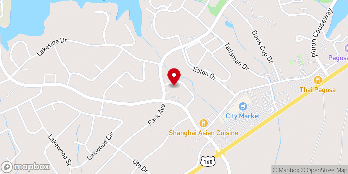 Map showing location of Pagosa Unitarian Universalist Fellowship