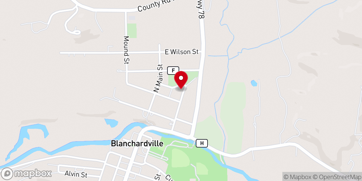Map showing location of New Hope Lutheran