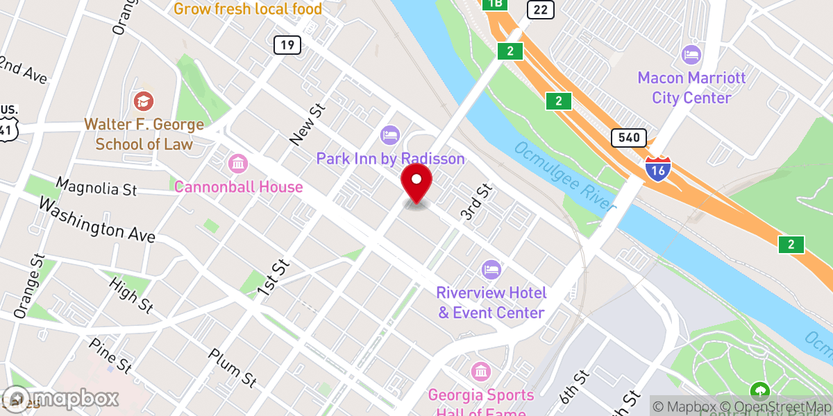 Map showing location of Christ Church