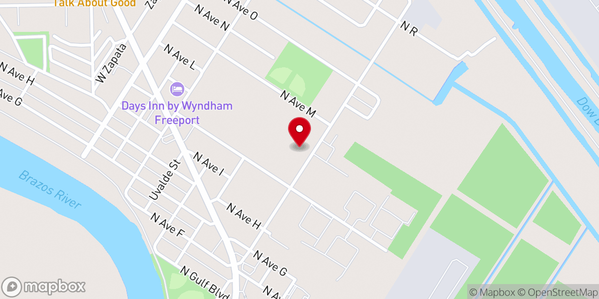 Map showing location of New Jerusalem Baptist Church