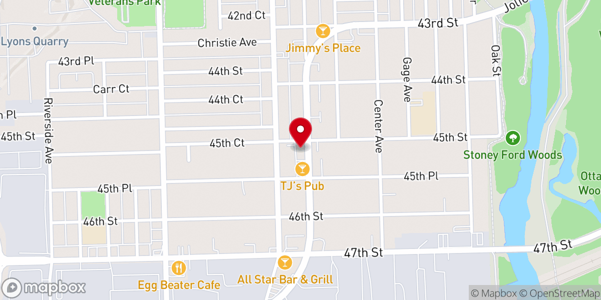 Map showing location of Saint John's United Church of Christ