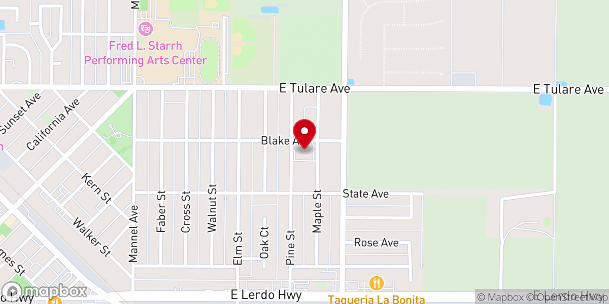 Map showing location of Valley Bible Church