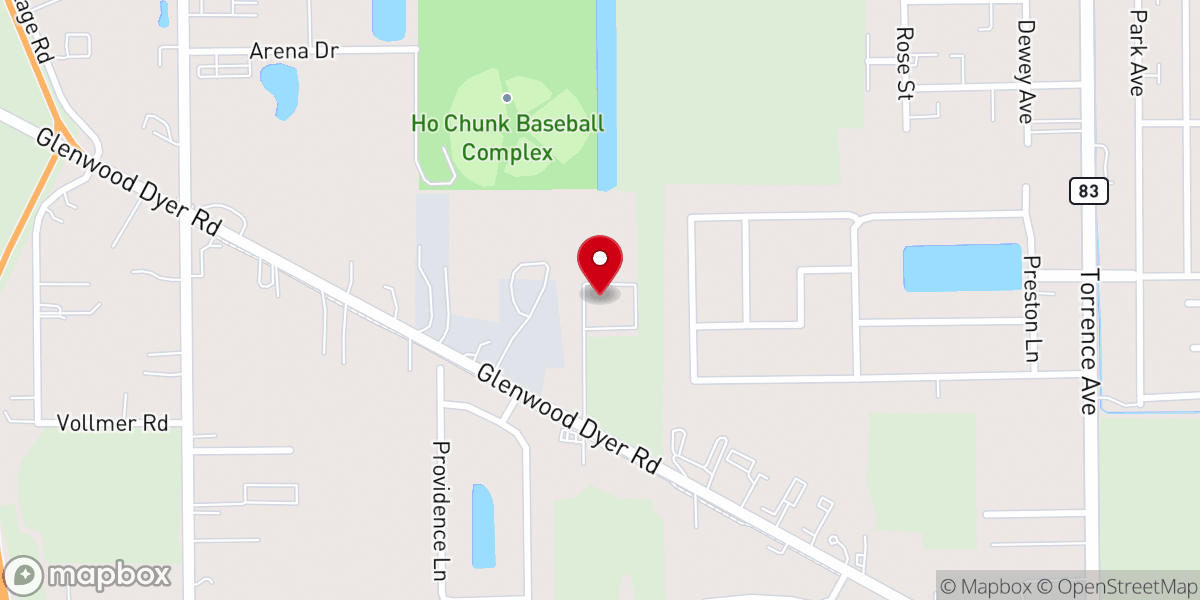 Map showing location of Lynwood United Reformed Church