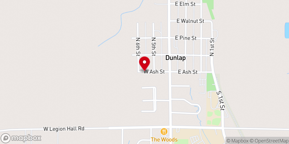 Map showing location of Pearce Mary K