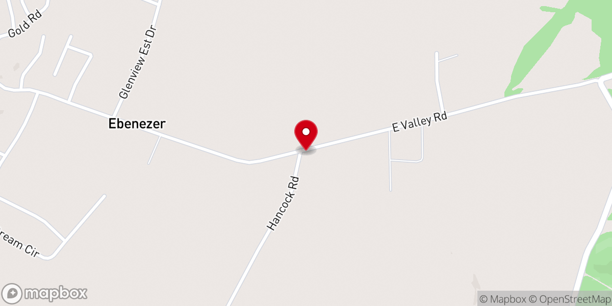 Map showing location of East Valley Worship Center
