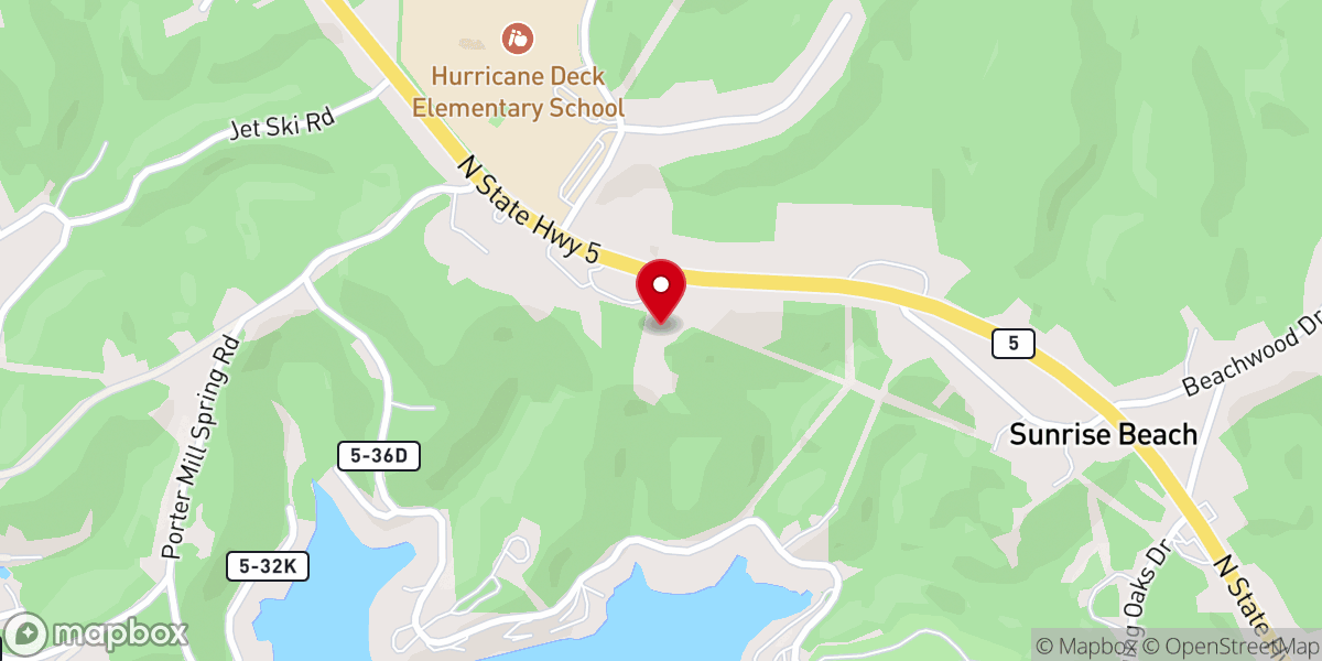 Map showing location of Unity at the Lake