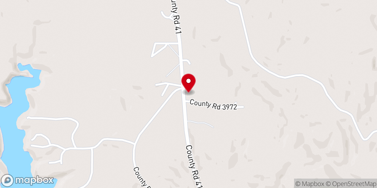 Map showing location of Omega Baptist Church
