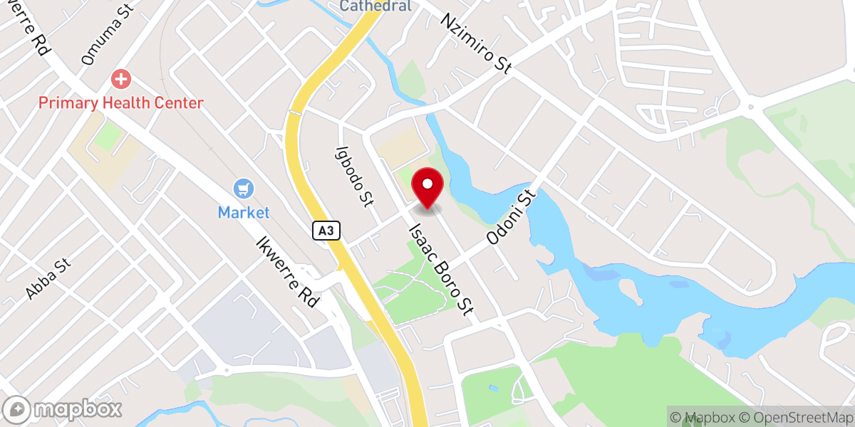 Map showing location of Rccg Open Heaven