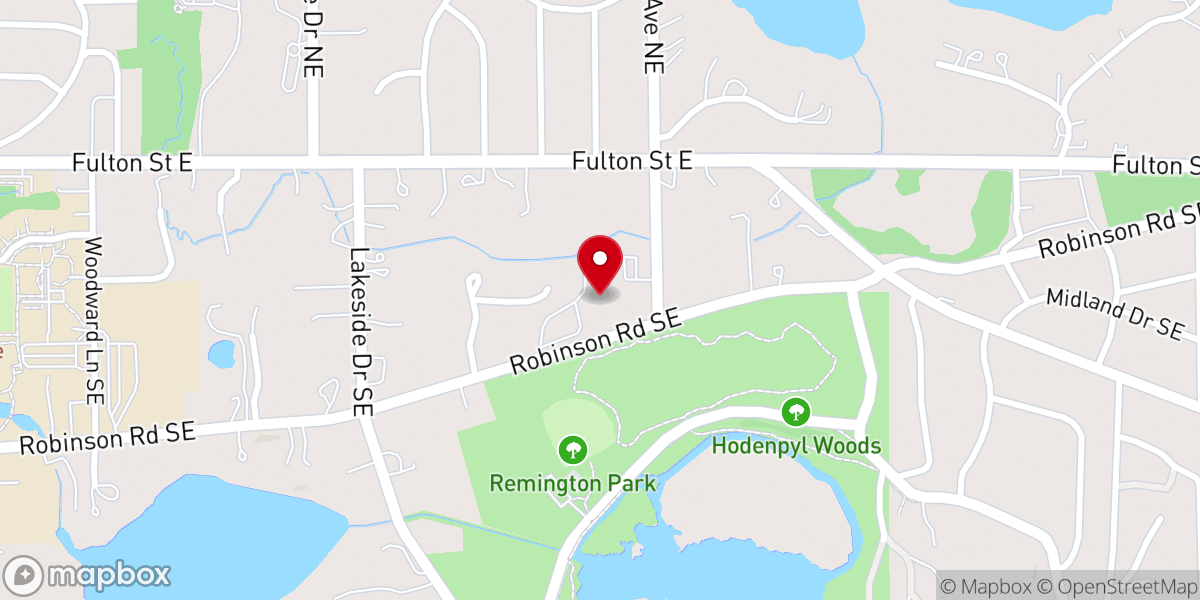 Map showing location of Mayflower Congregational Church