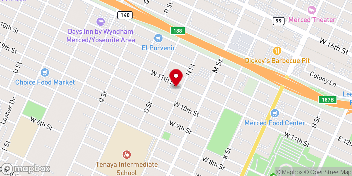Map showing location of Saint Matthew Baptist Church