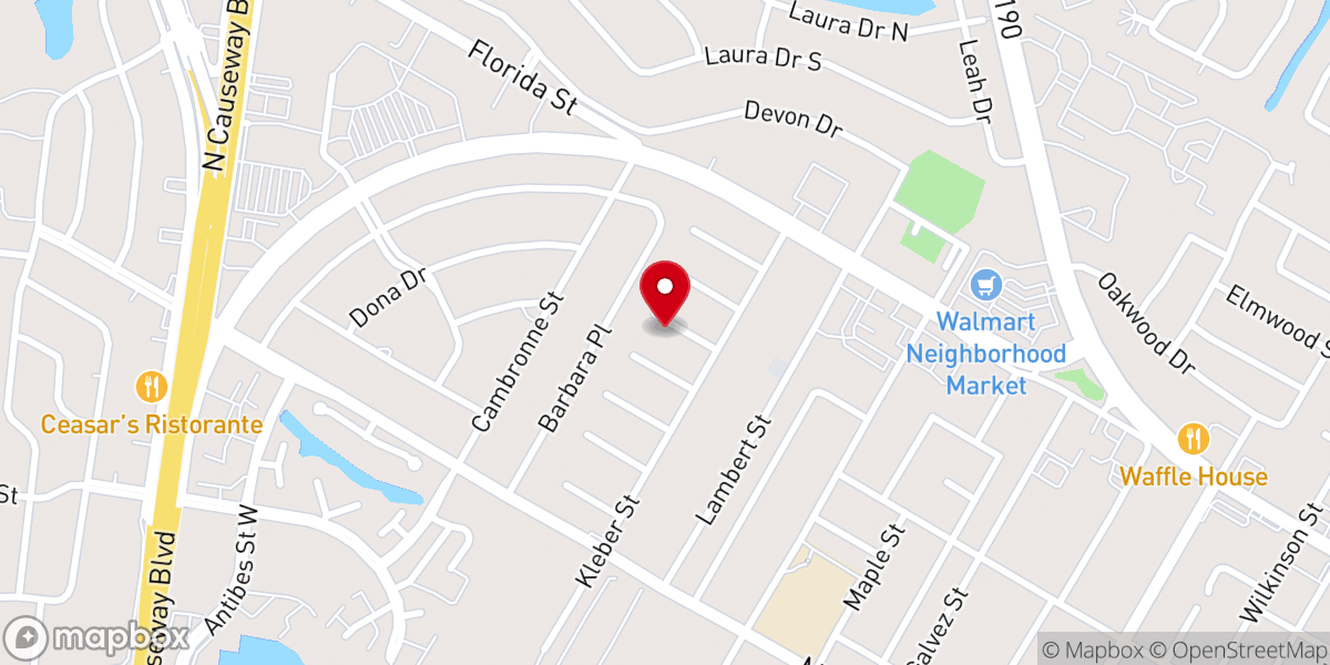 Map showing location of Goodwill Baptist Church