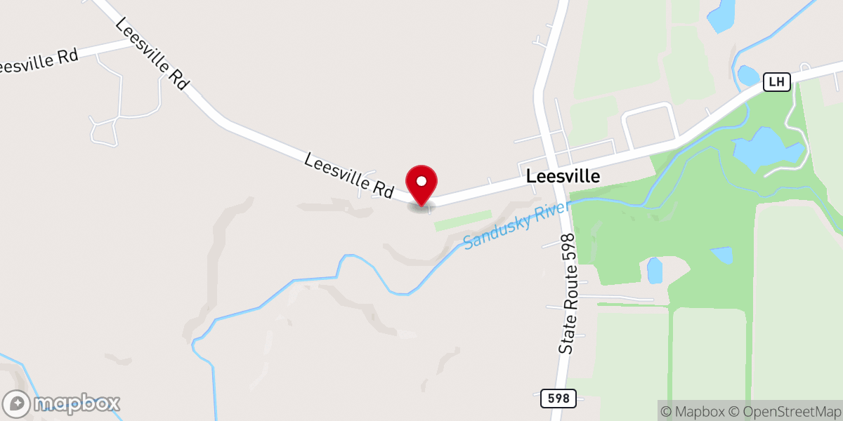 Map showing location of St.Johns Lutheran Church
