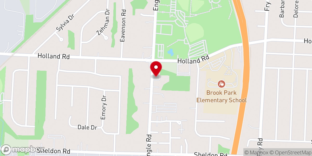 Map showing location of Church of Living Hope