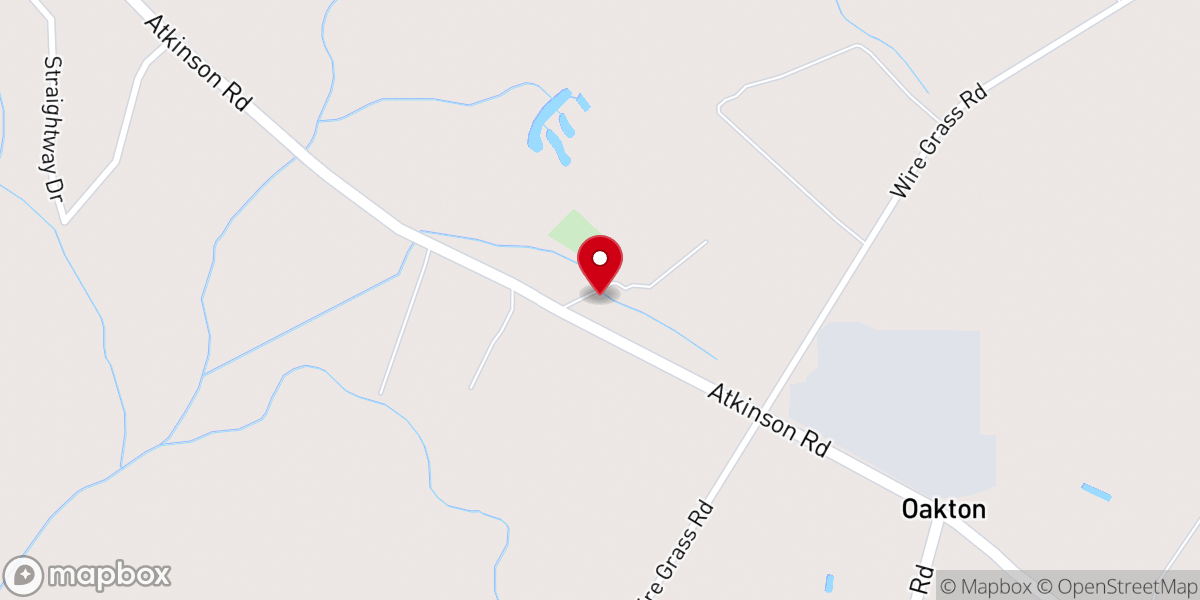 Map showing location of Spring Branch Baptist Church