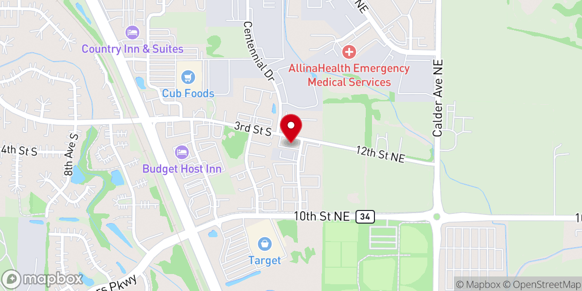 Map showing location of Buffalo Food Shelf