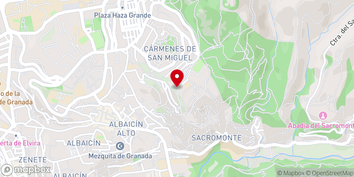 Map showing location of Mirador de San Miguel Alto