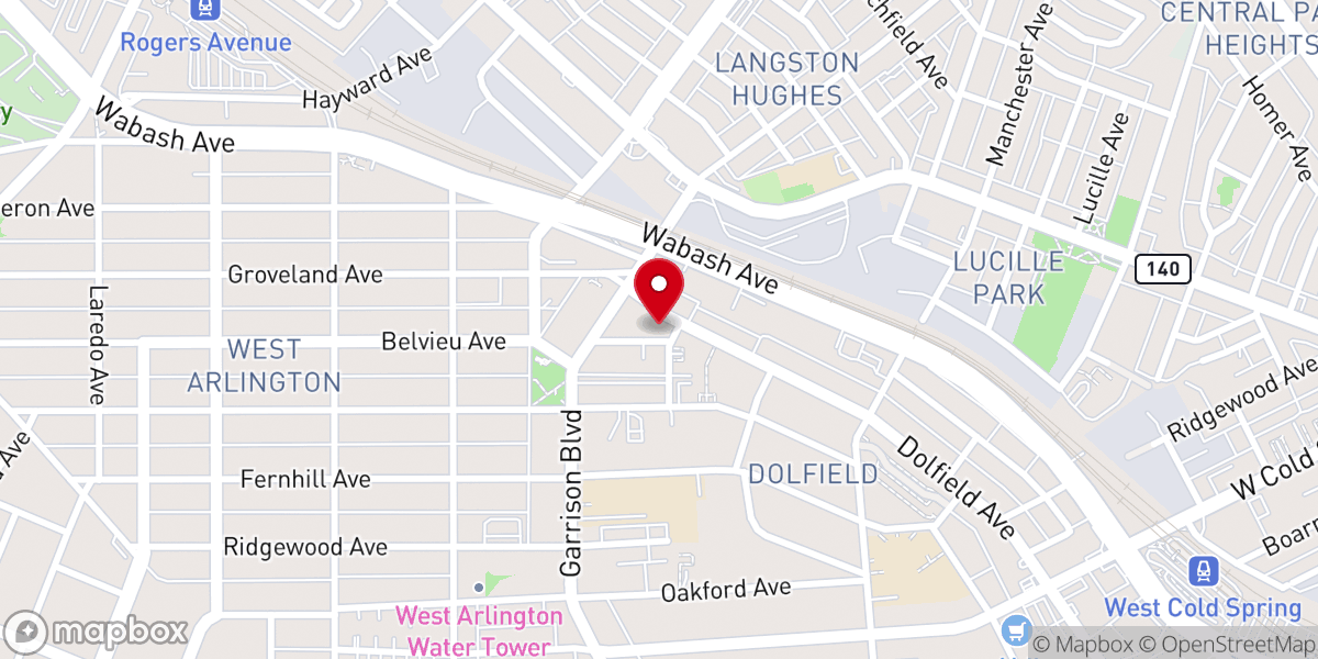 Map showing location of Sweet Hope Free Will Baptist