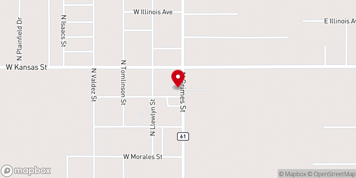 Map showing location of Northgate Free Will Baptist
