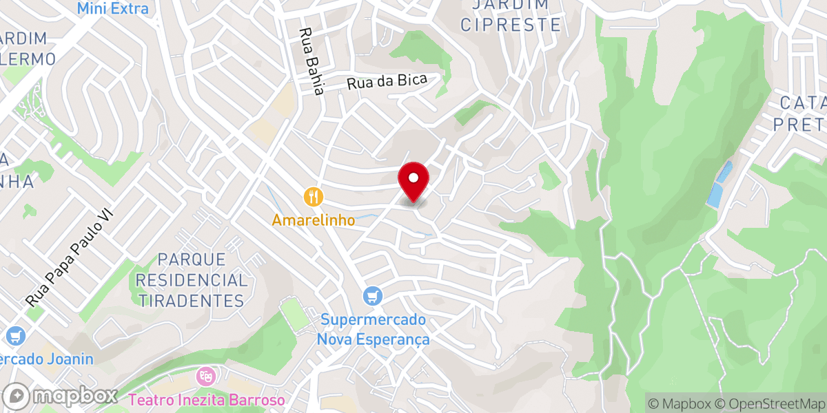 Map showing location of Igreja Batista Água Viva São Bernardo do Campo